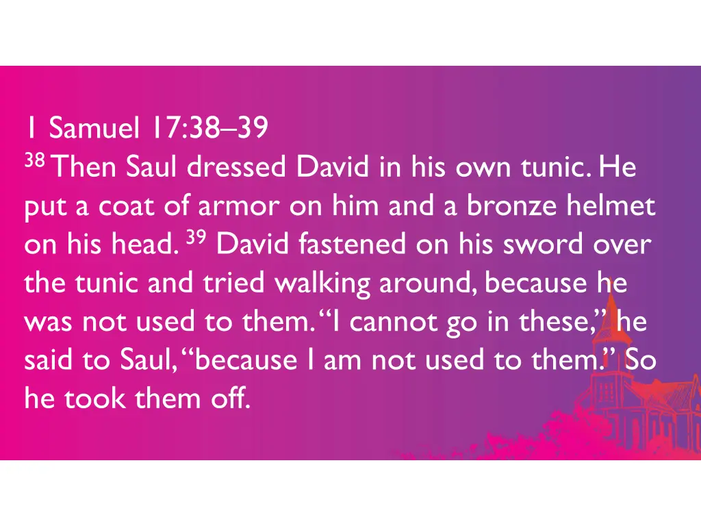 1 samuel 17 38 39 38 then saul dressed david