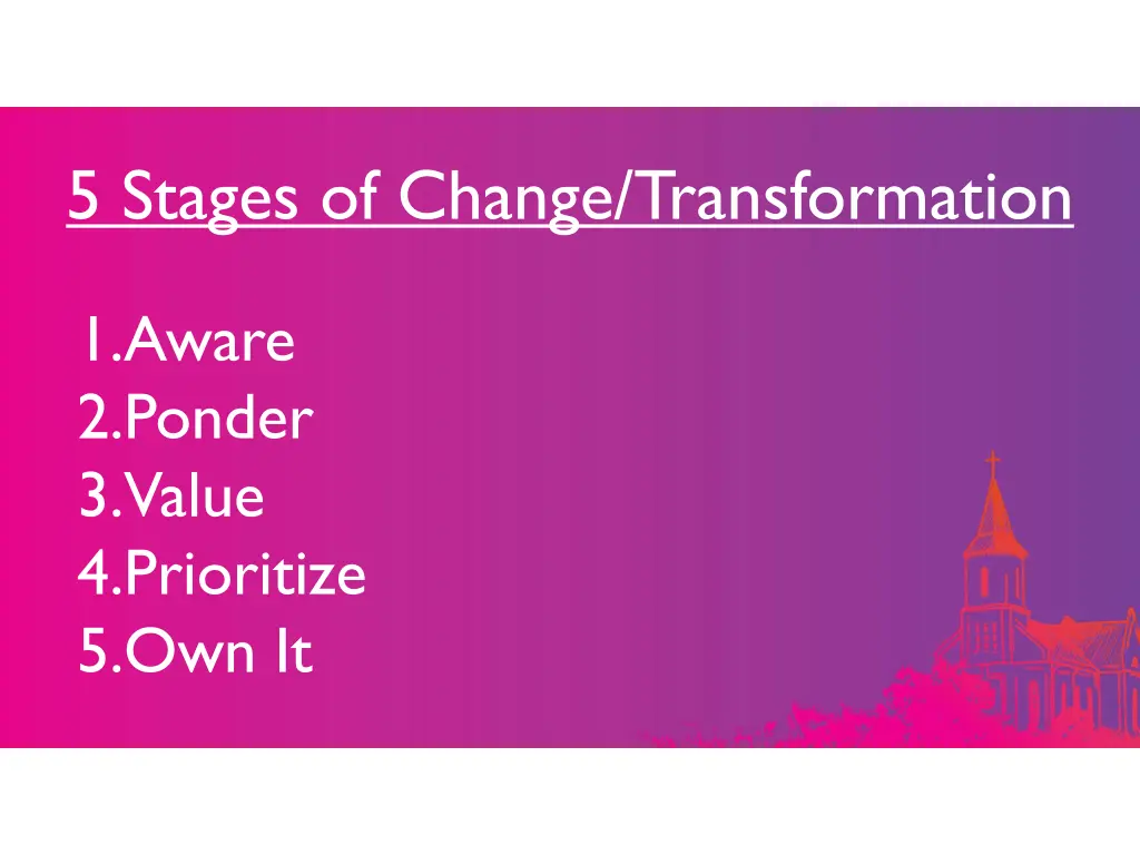 5 stages of change transformation