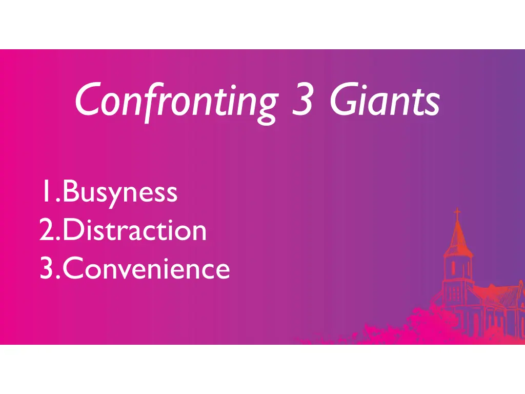 confronting 3 giants