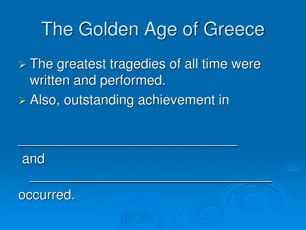 the golden age of greece