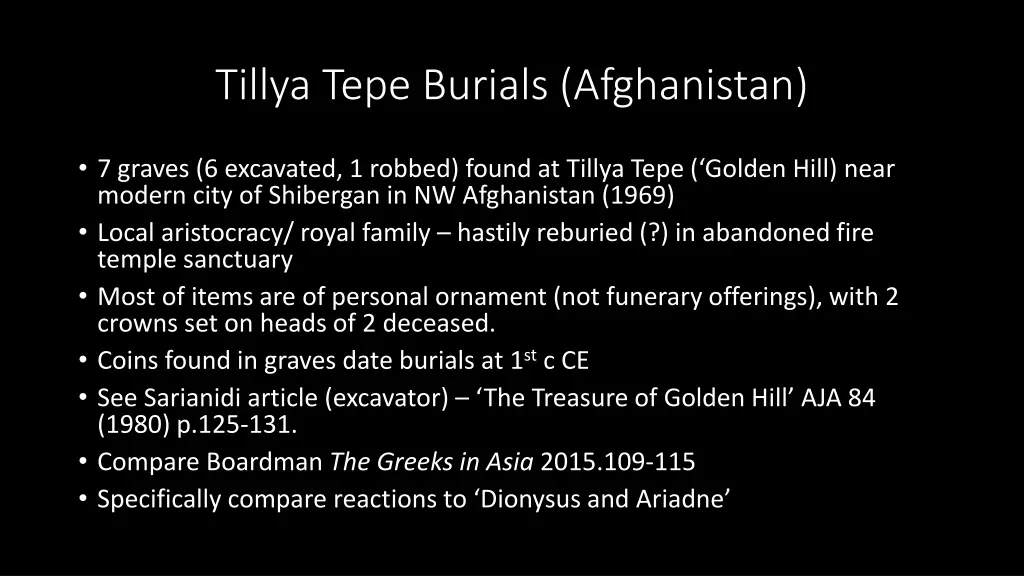 tillya tepe burials afghanistan