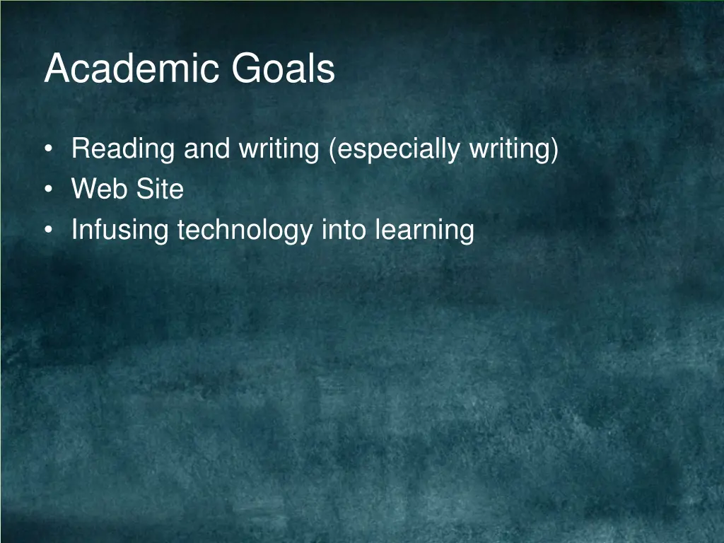 academic goals