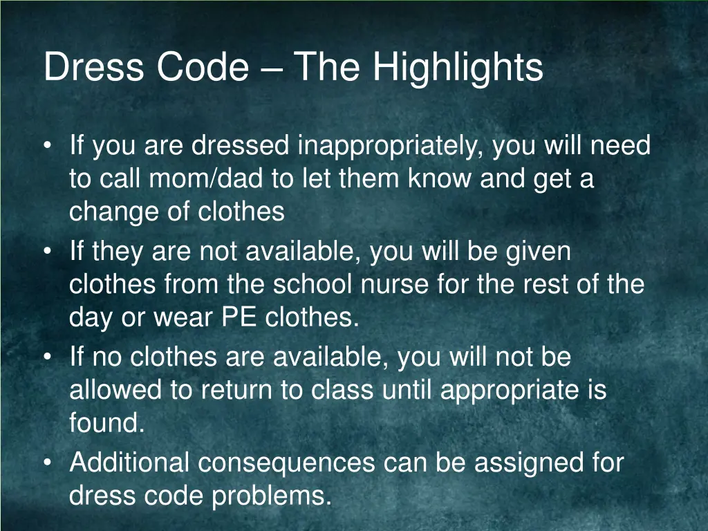 dress code the highlights 2