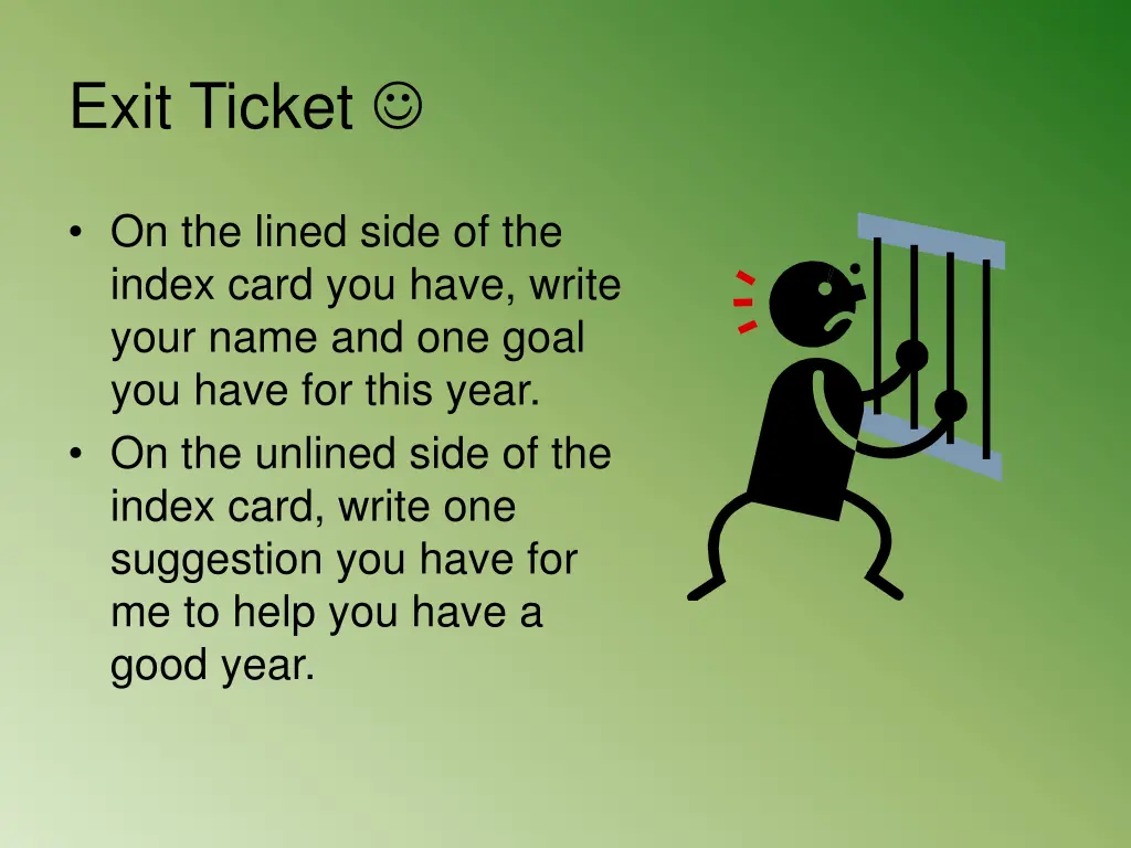 exit ticket