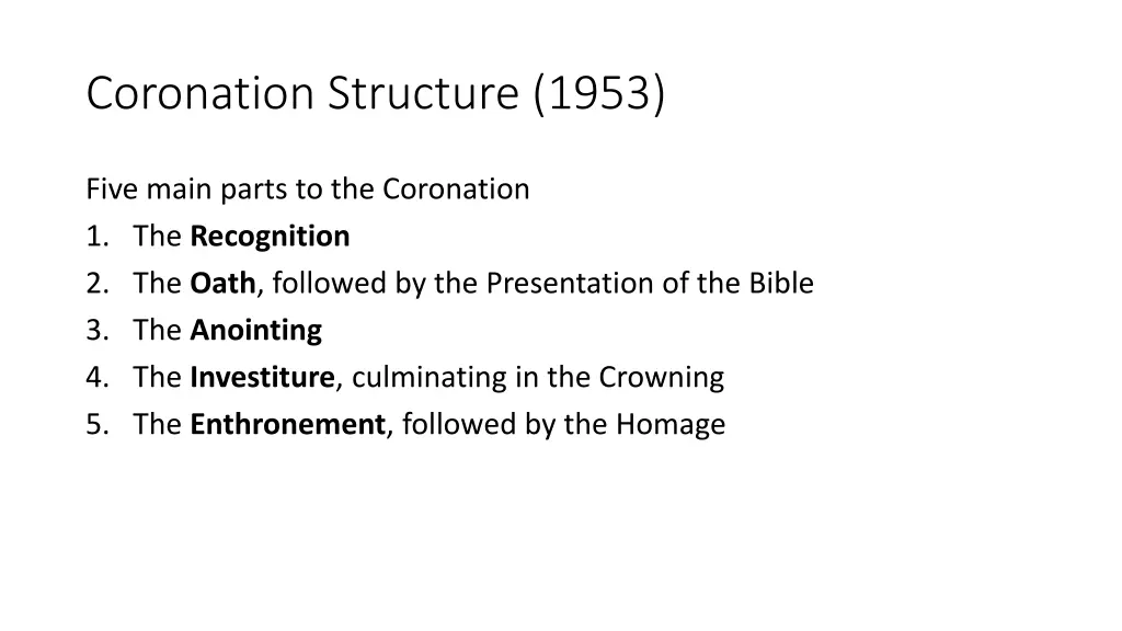 coronation structure 1953 1