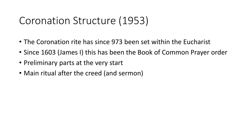 coronation structure 1953