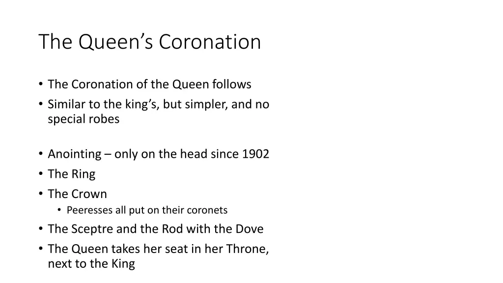 the queen s coronation