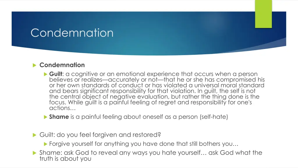 condemnation