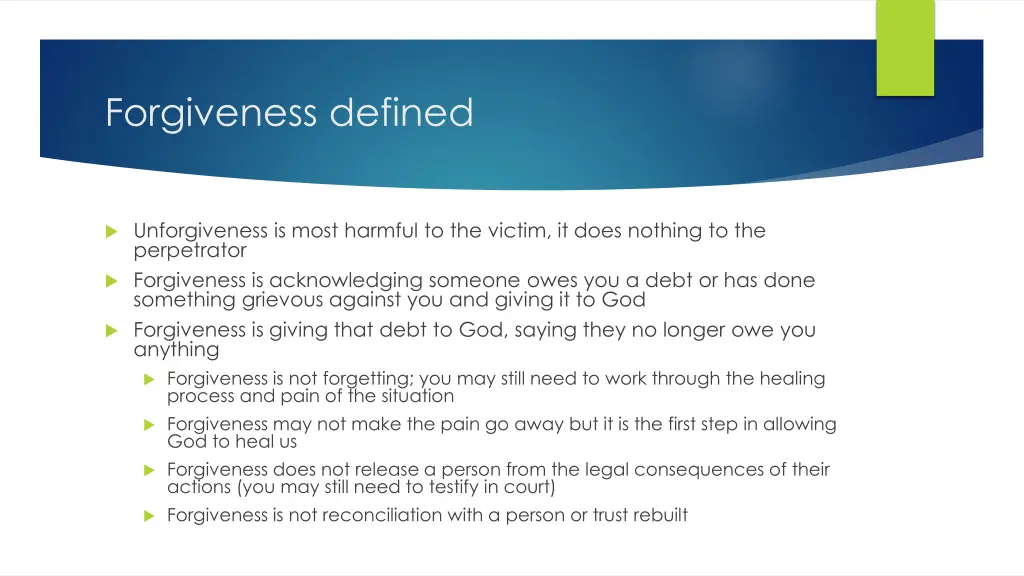 forgiveness defined