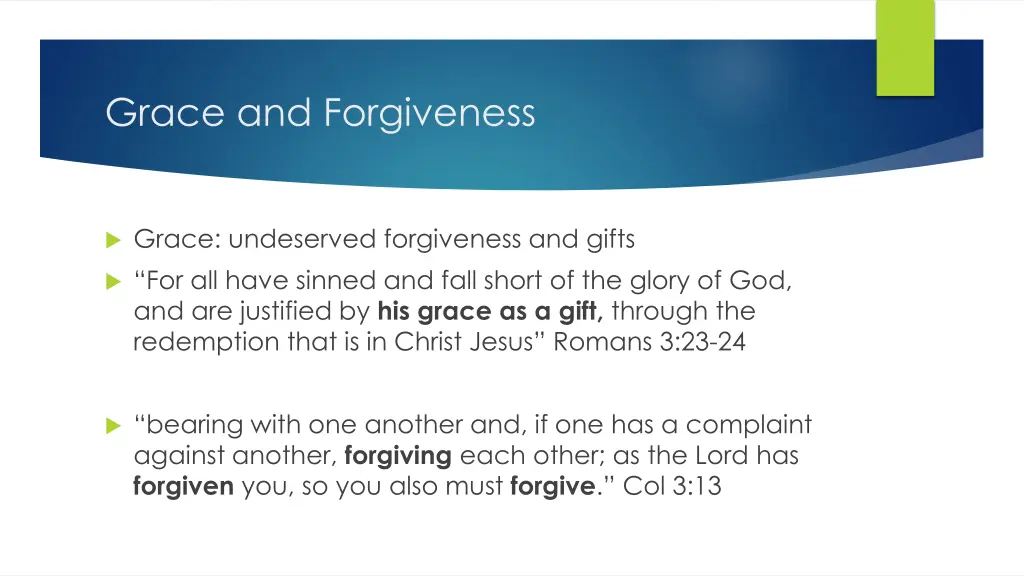 grace and forgiveness