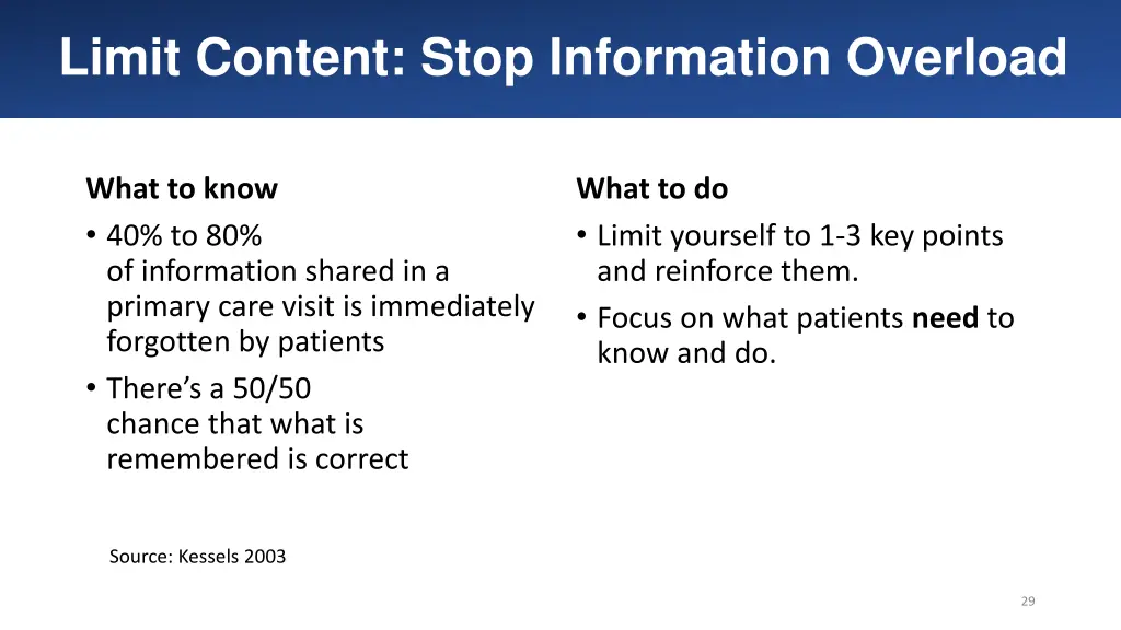 limit content stop information overload