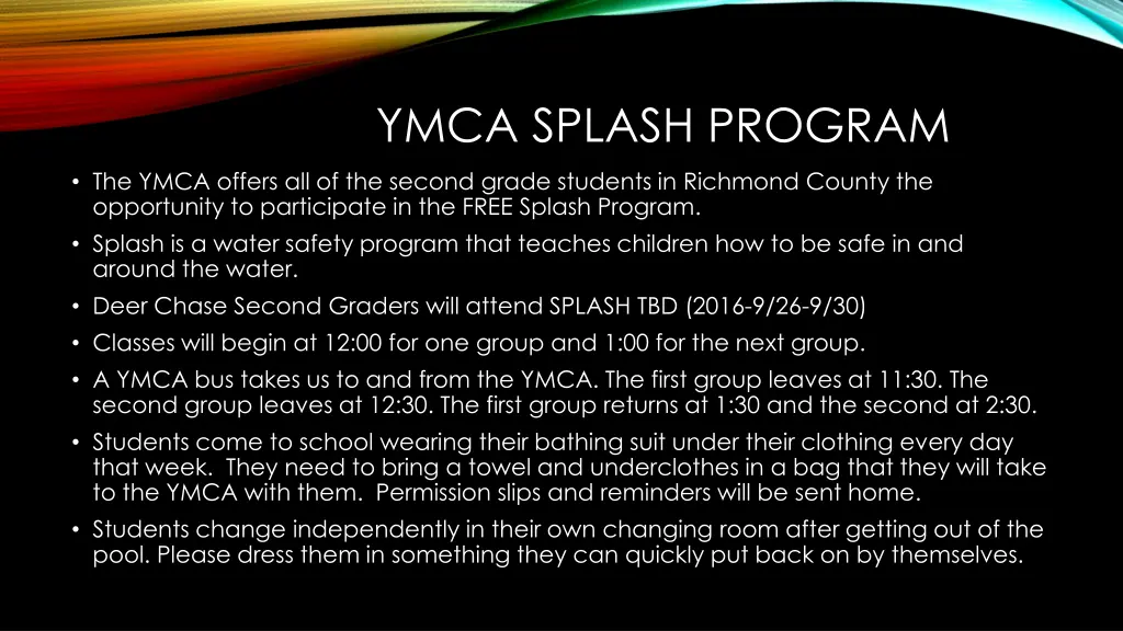 ymca splash program