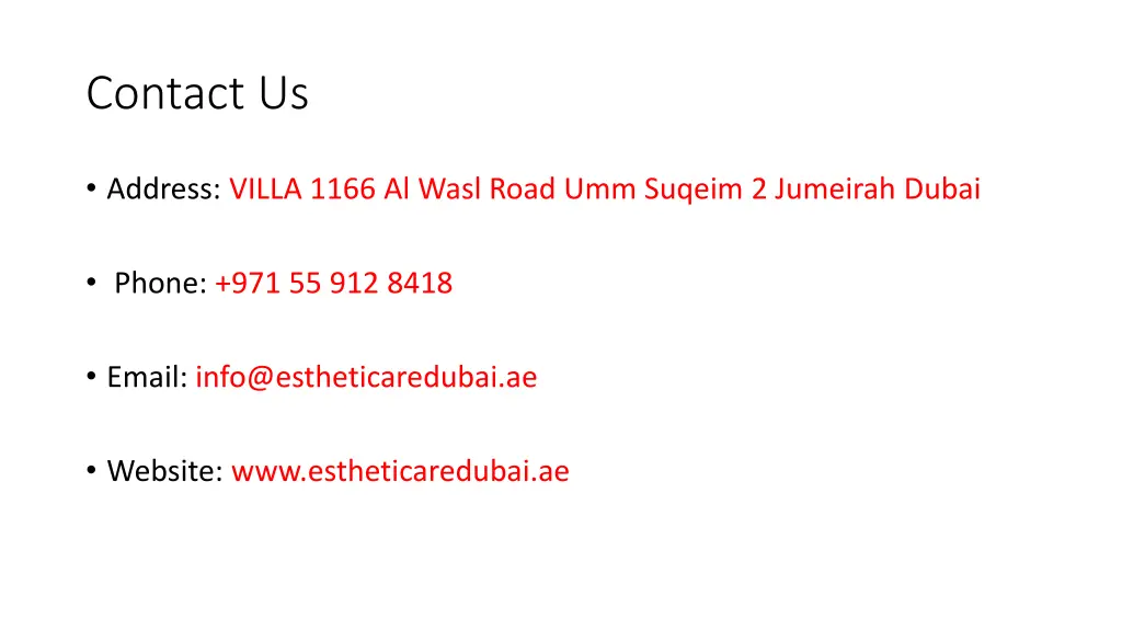 contact us