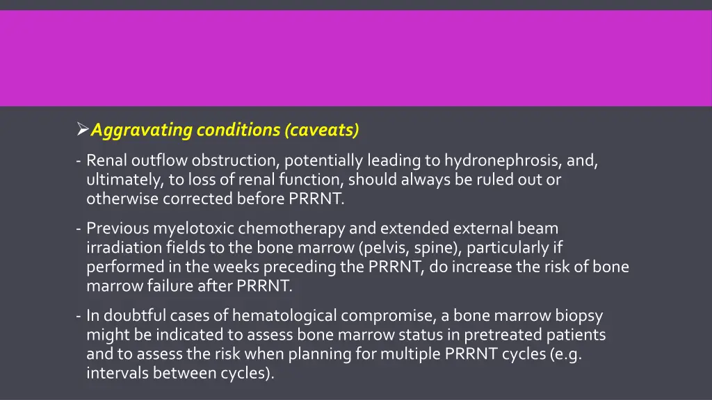 aggravating conditions caveats