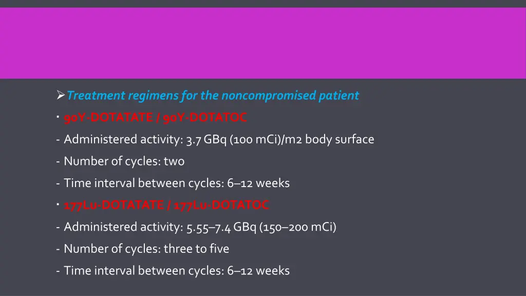 treatment regimens for the noncompromised patient