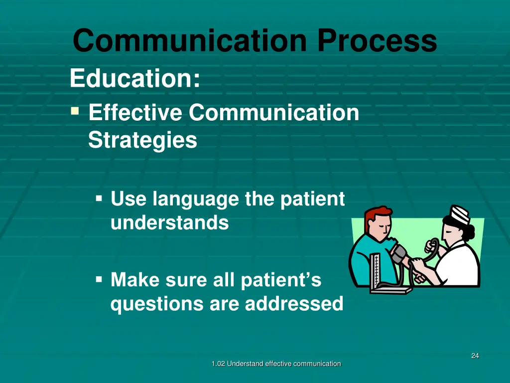 communication process education effective