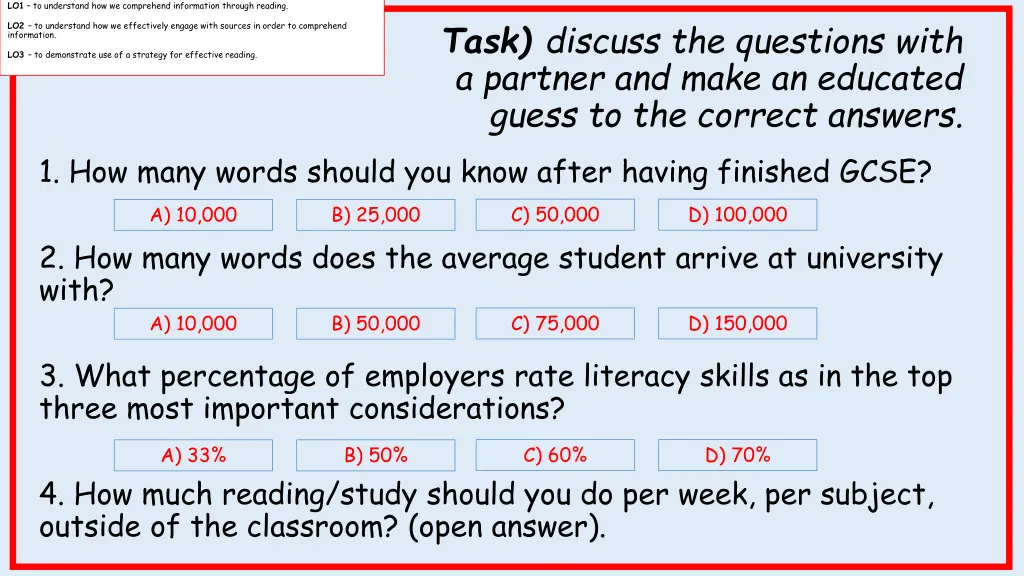 lo1 to understand how we comprehend information