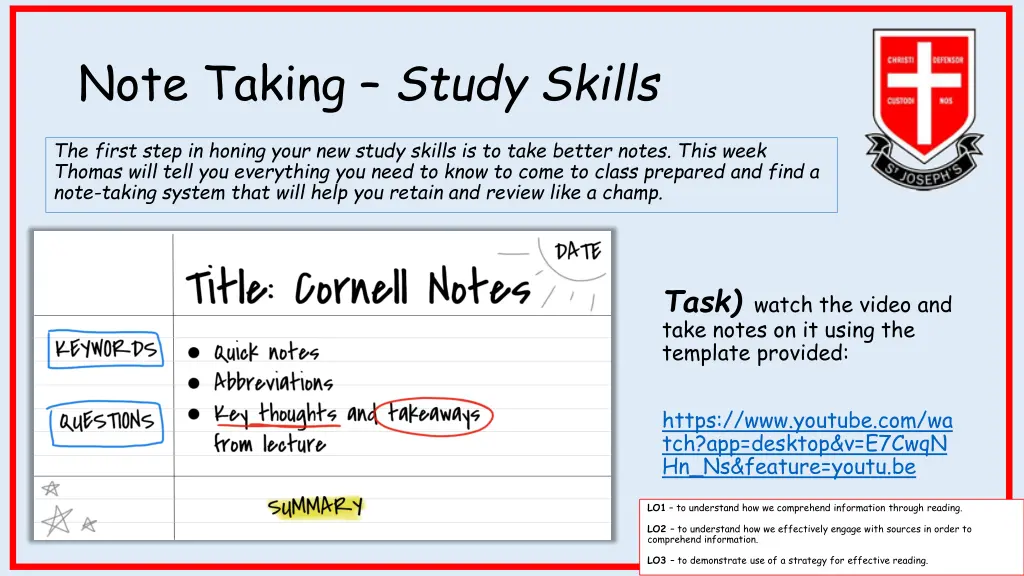 note taking study skills 1