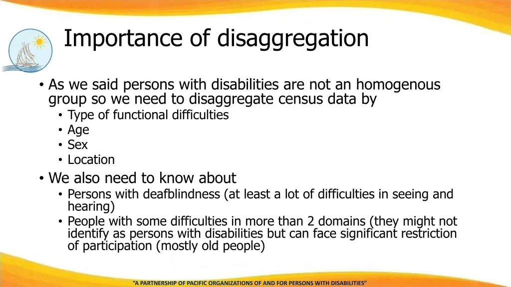 importance of disaggregation