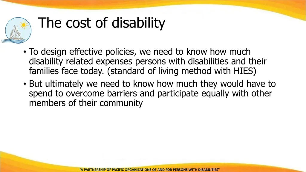 the cost of disability