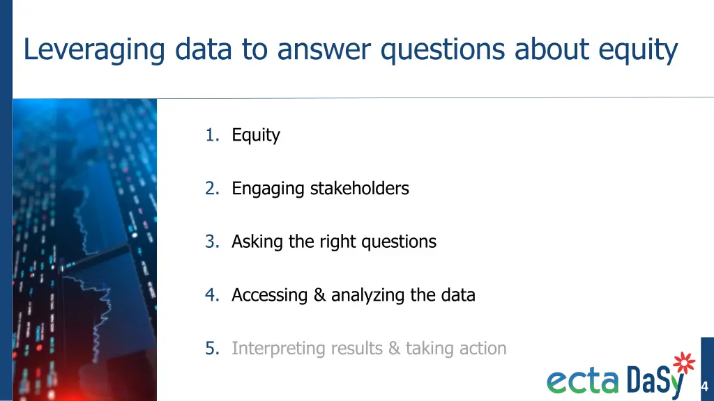 leveraging data to answer questions about equity