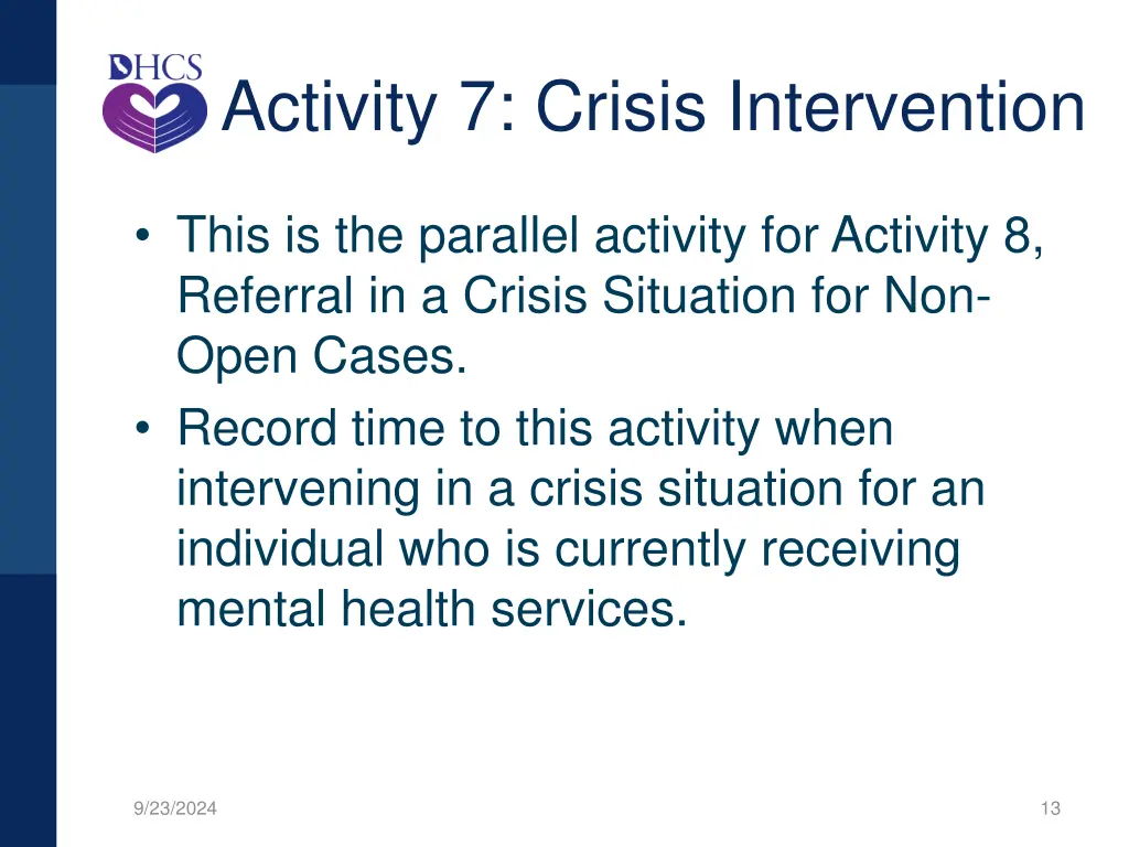 activity 7 crisis intervention