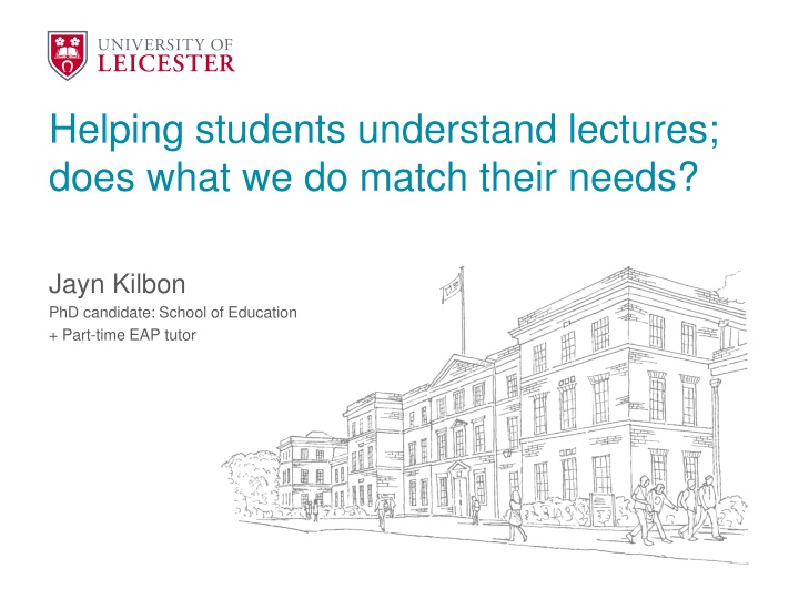 helping students understand lectures does what