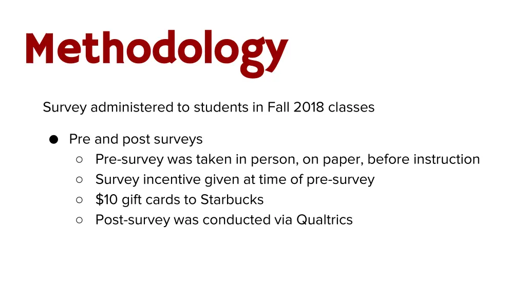 methodology methodology