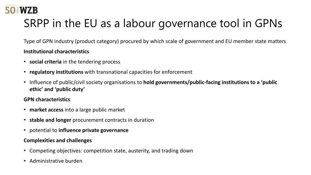 srpp in the eu as a labour governance tool in gpns