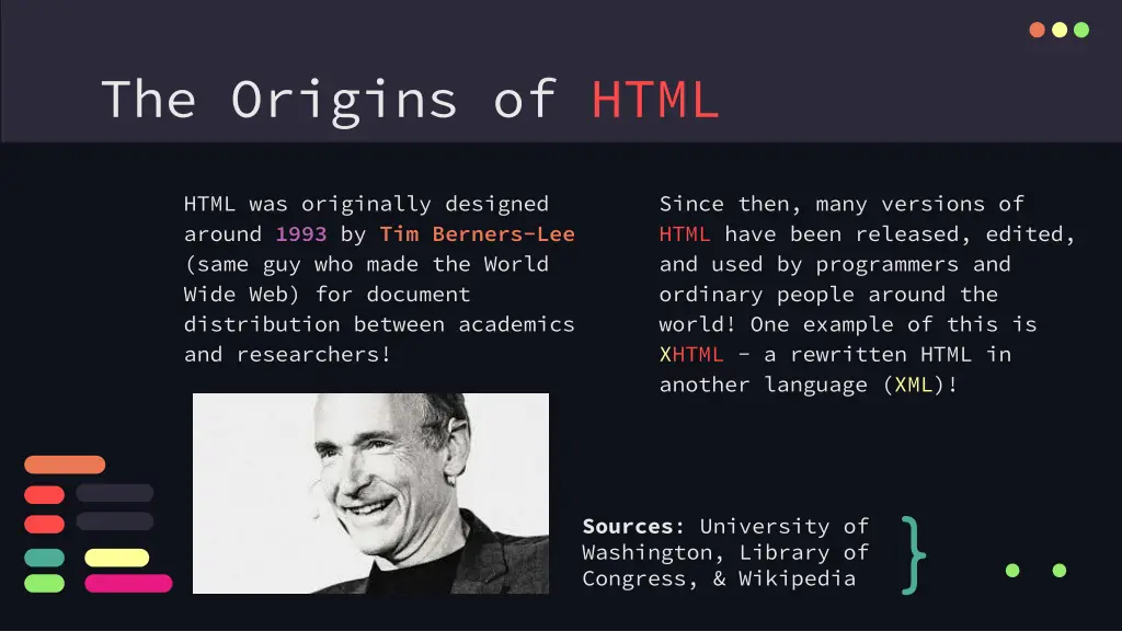 the origins of html