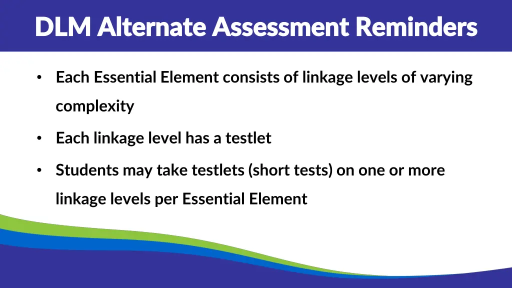 dlm alternate assessment reminders dlm alternate 1