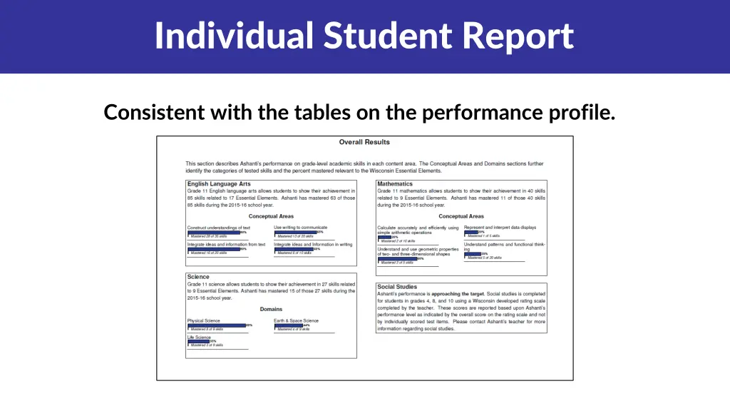 individual student report 1