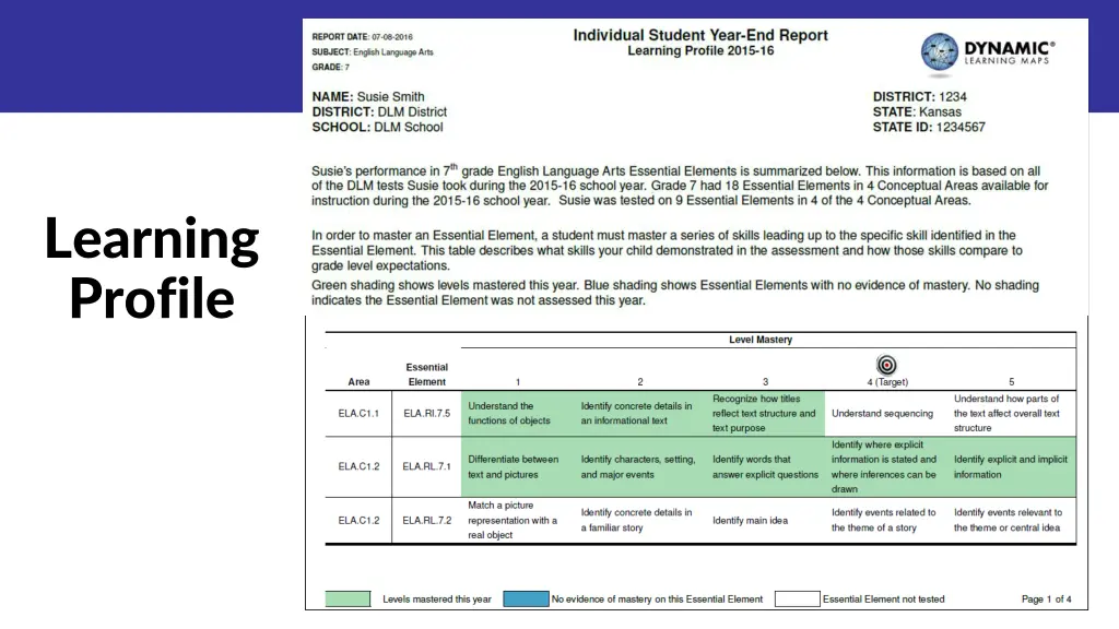 learning profile