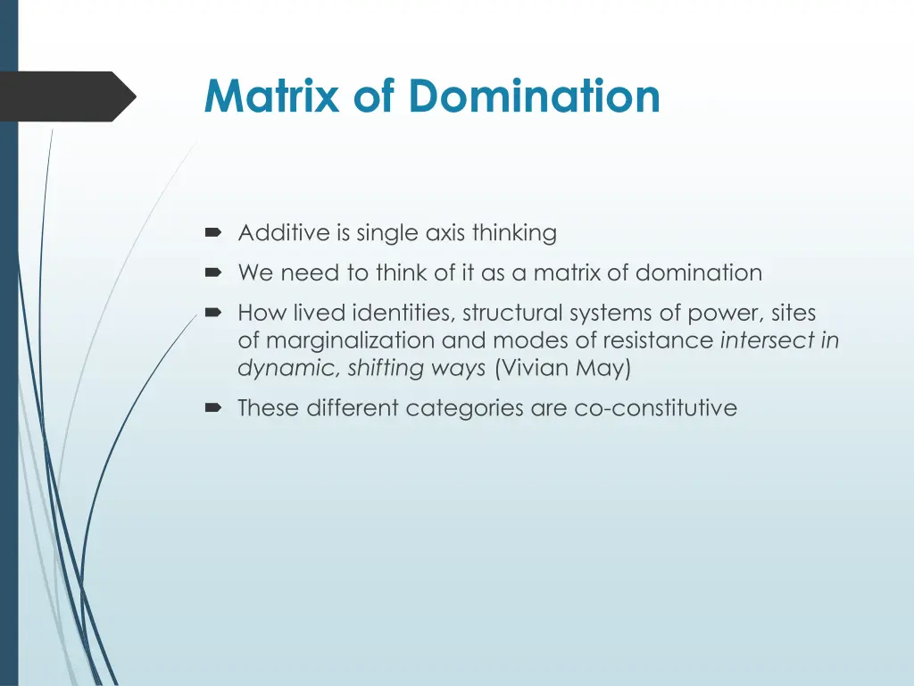 matrix of domination