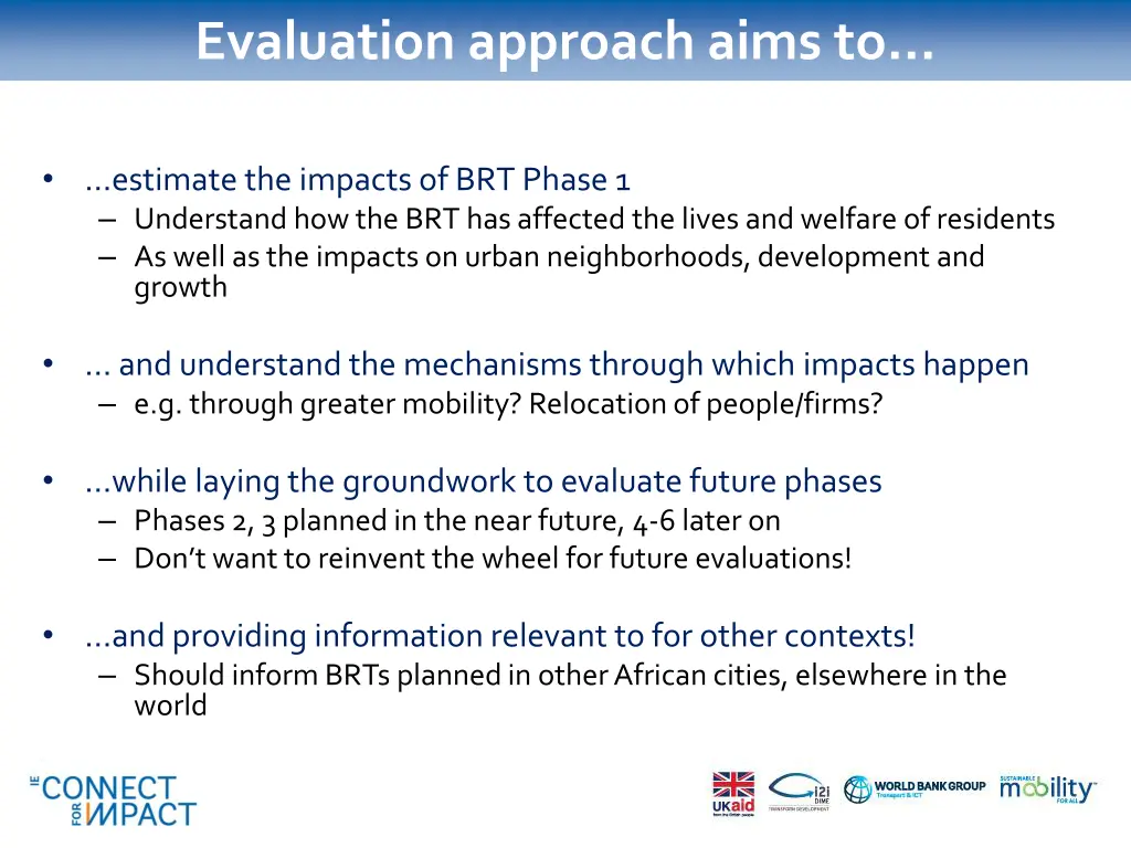 evaluation approach aims to