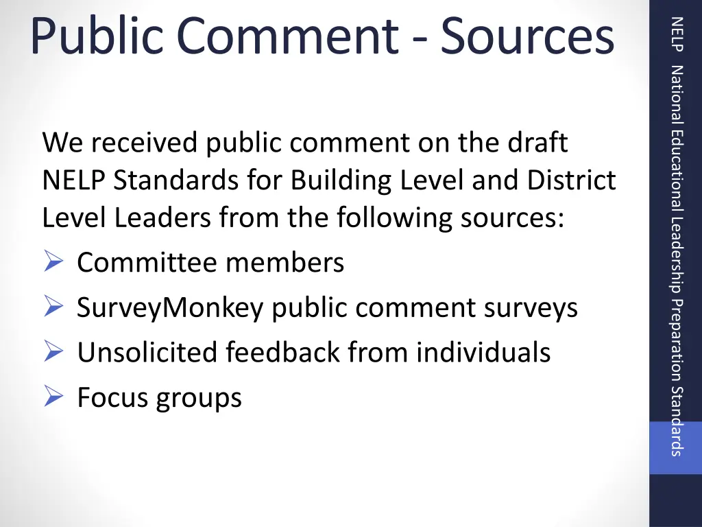 public comment sources