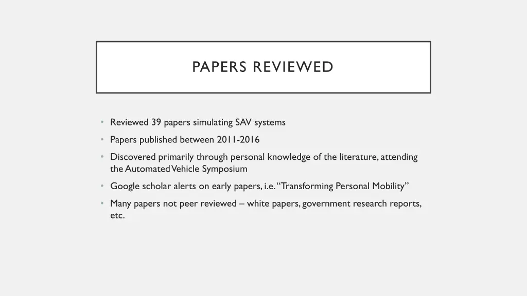 papers reviewed