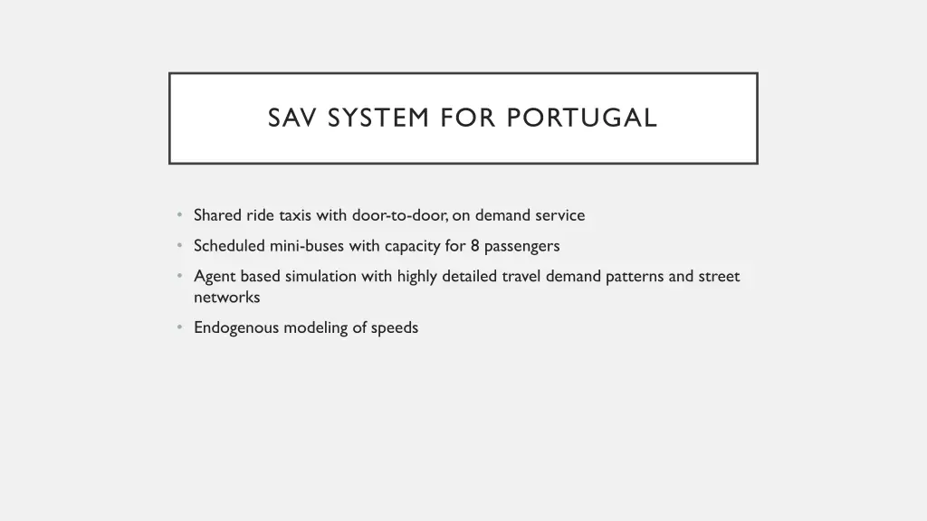 sav system for portugal