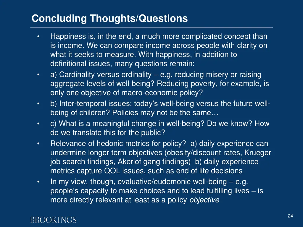 concluding thoughts questions