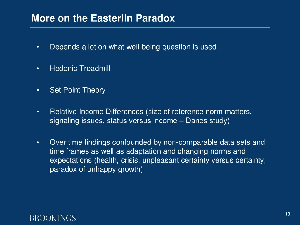 more on the easterlin paradox