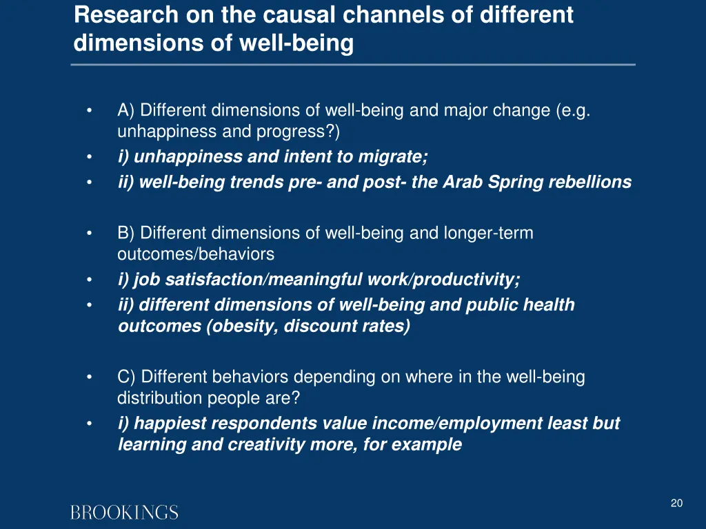 research on the causal channels of different