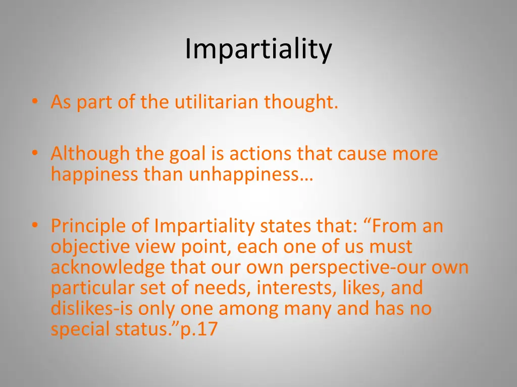 impartiality