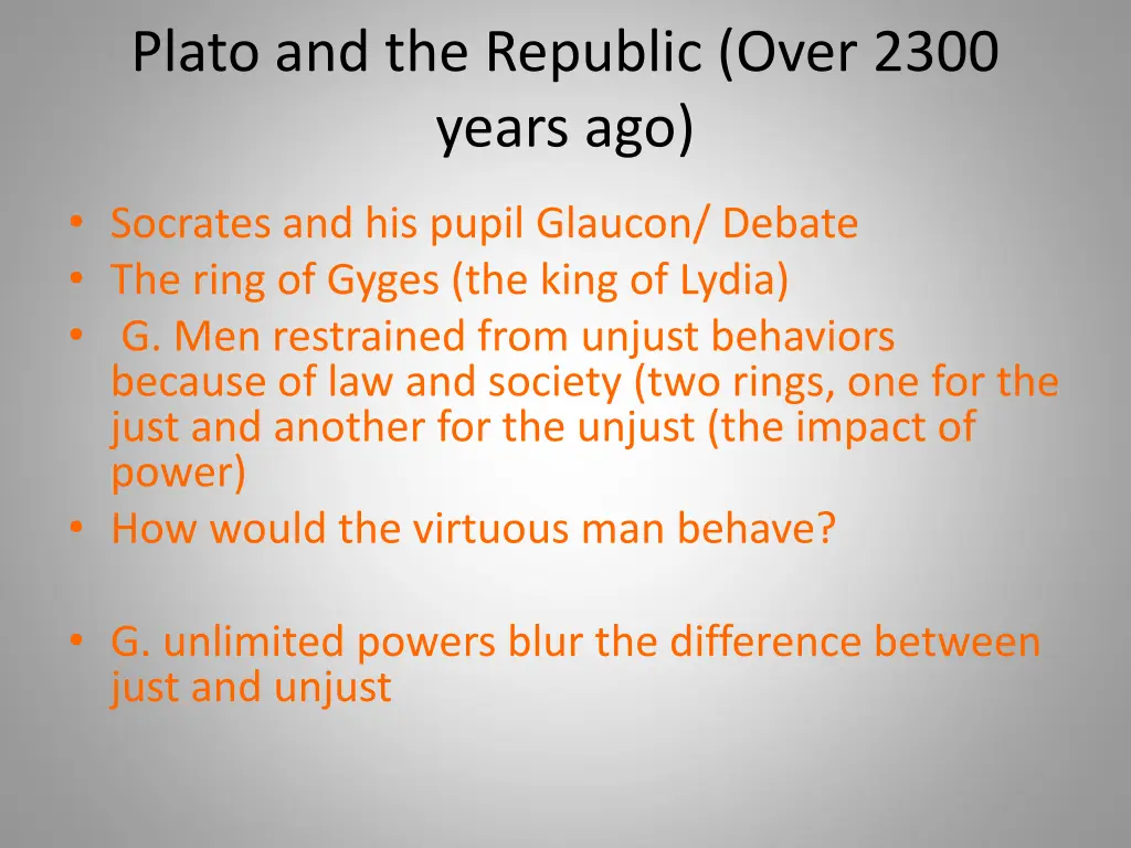 plato and the republic over 2300 years ago