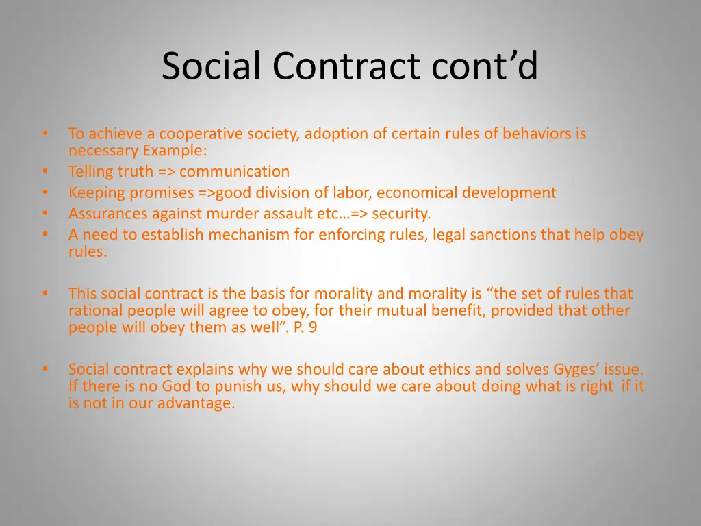 social contract cont d