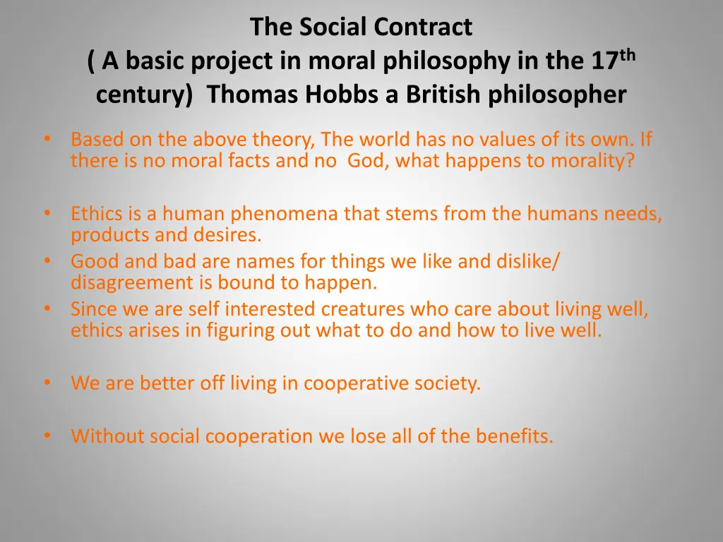 the social contract