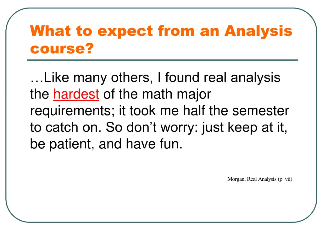 what to expect from an analysis course 2