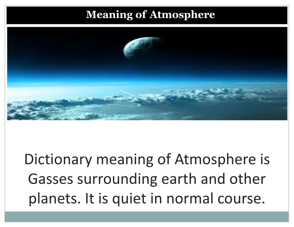 meaning of atmosphere