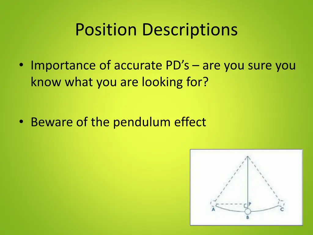 position descriptions