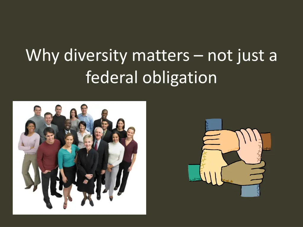 why diversity matters not just a federal