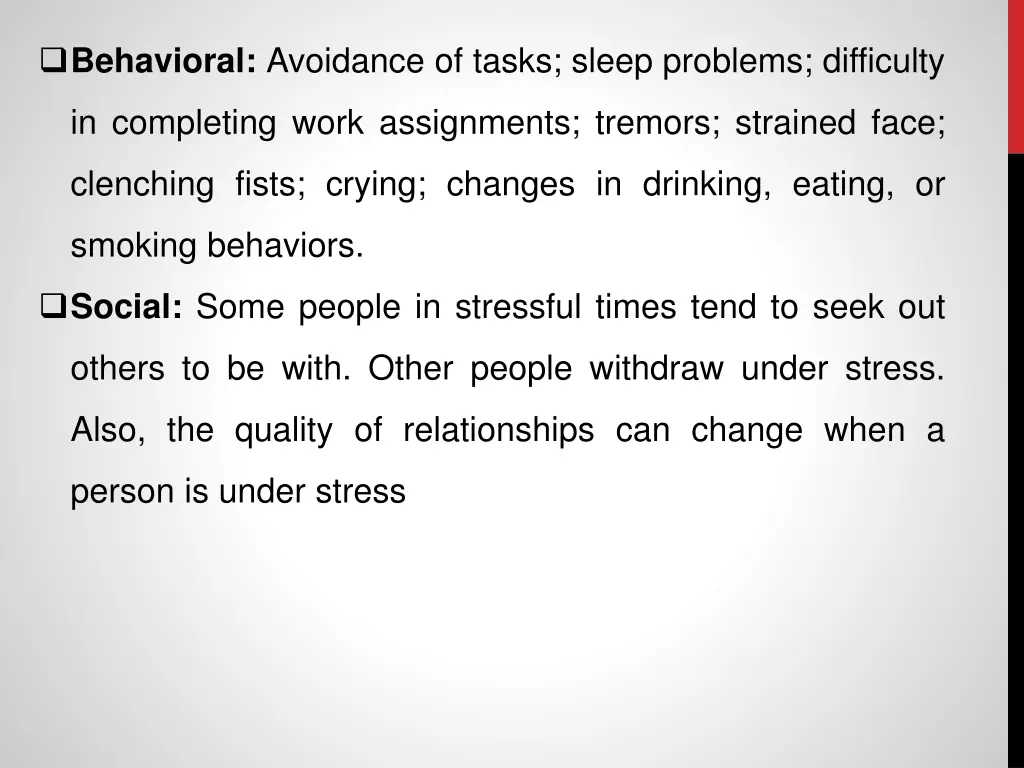 behavioral avoidance of tasks sleep problems